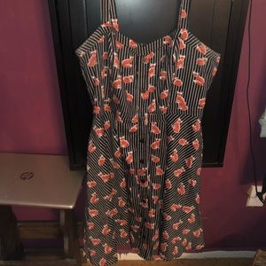 City Chic Vintage Style Fox Dress